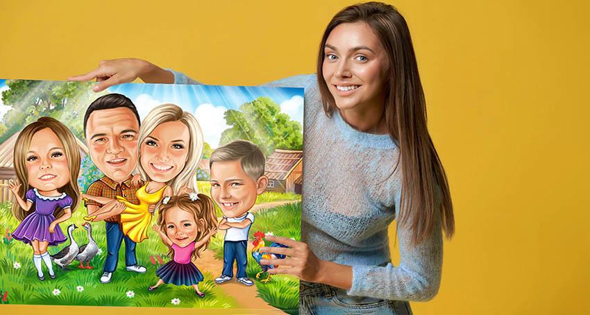WSPÓLNA KARYKATURA TO ŚWIETNY SPOSÓB NA PRZYJEMNĄ ZABAWĘ Z PRZYJACIÓŁMI I ZNAJOMYMI 