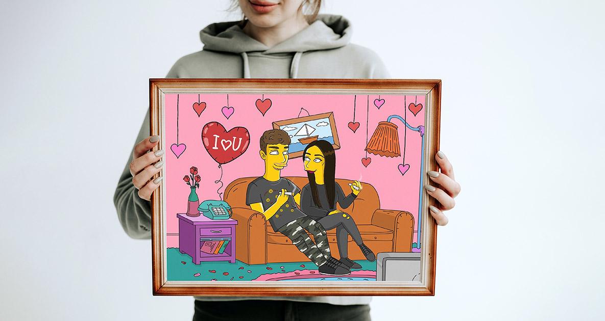 Portret w stylu „Simpsonów”