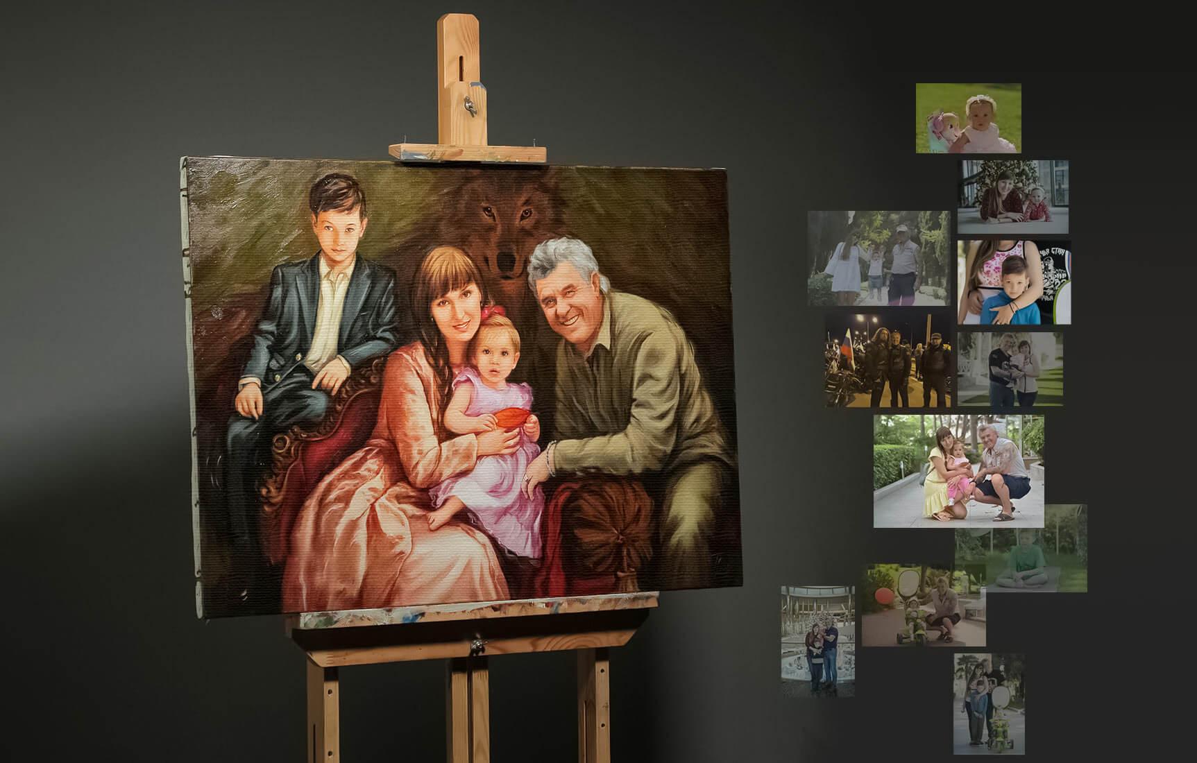 🎨 Portret na płótnie – wyjątkowy prezent dla rodziców, który pozostanie na lata