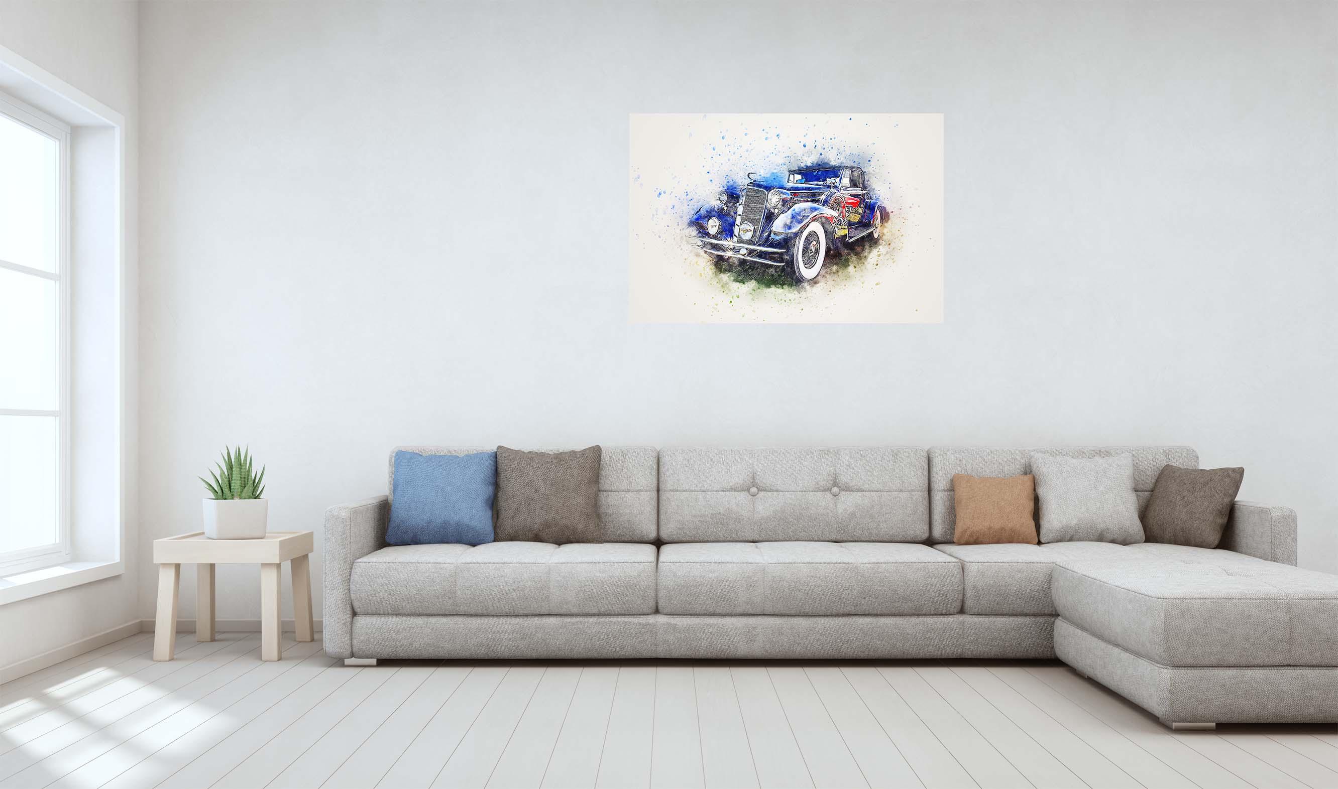 Niebieski Cadillac