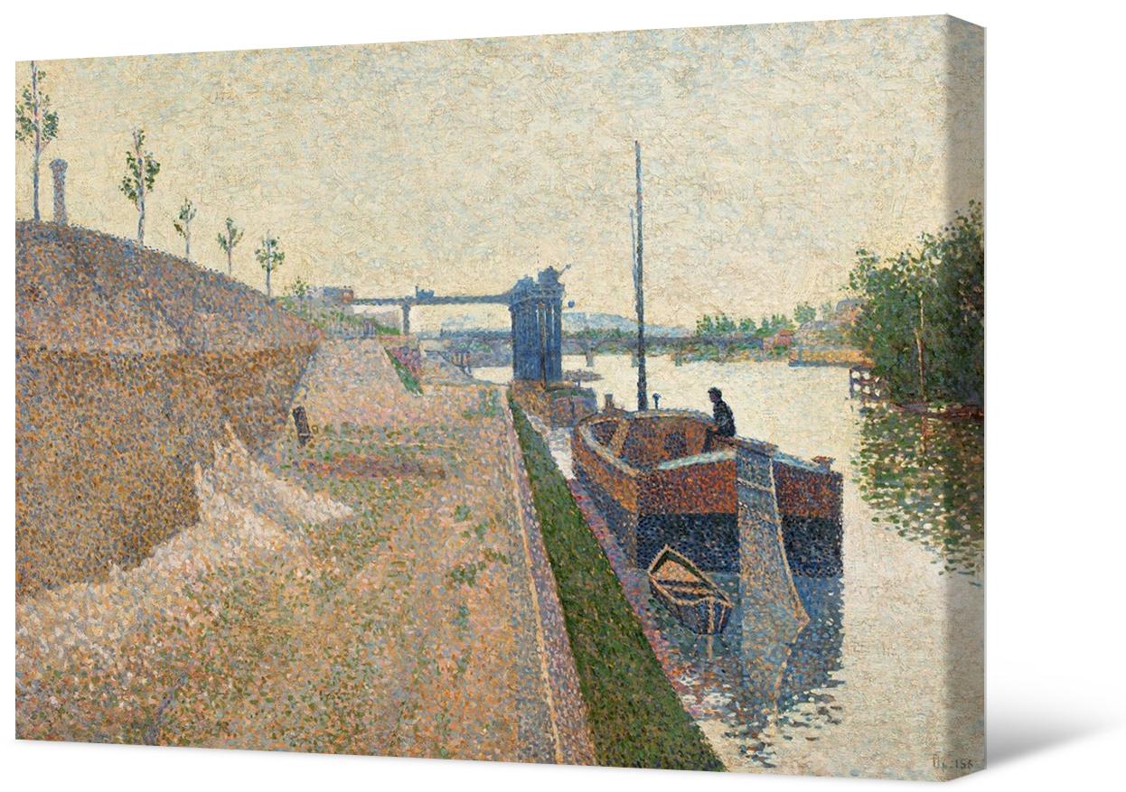 Paul Signac - Clichy z nabrzeża. Ponura pogoda.