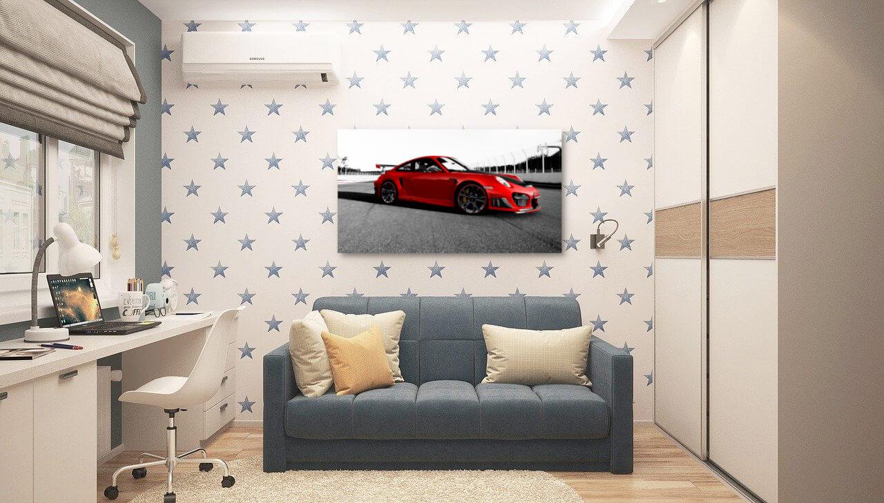 Czerwone Porsche