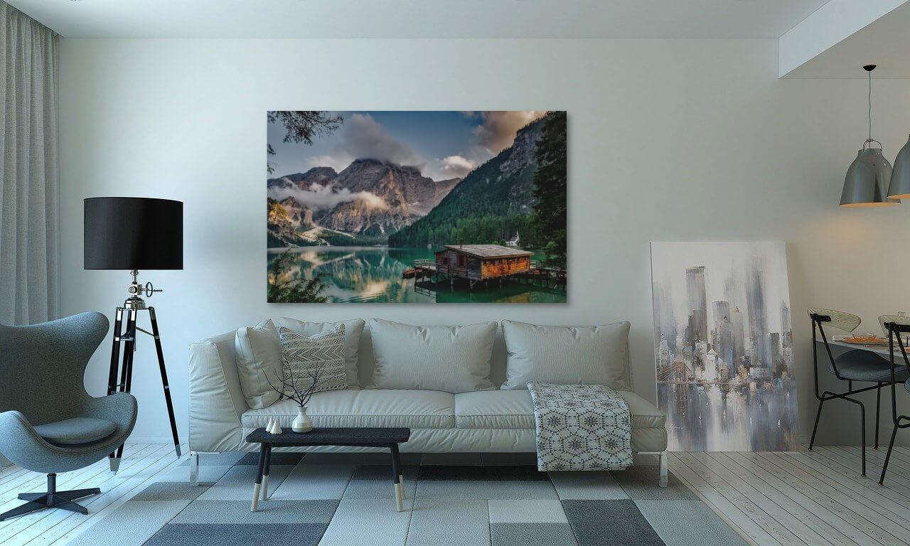 Obraz fotograficzny na płótnie - Jezioro w Trentino Alto Adige