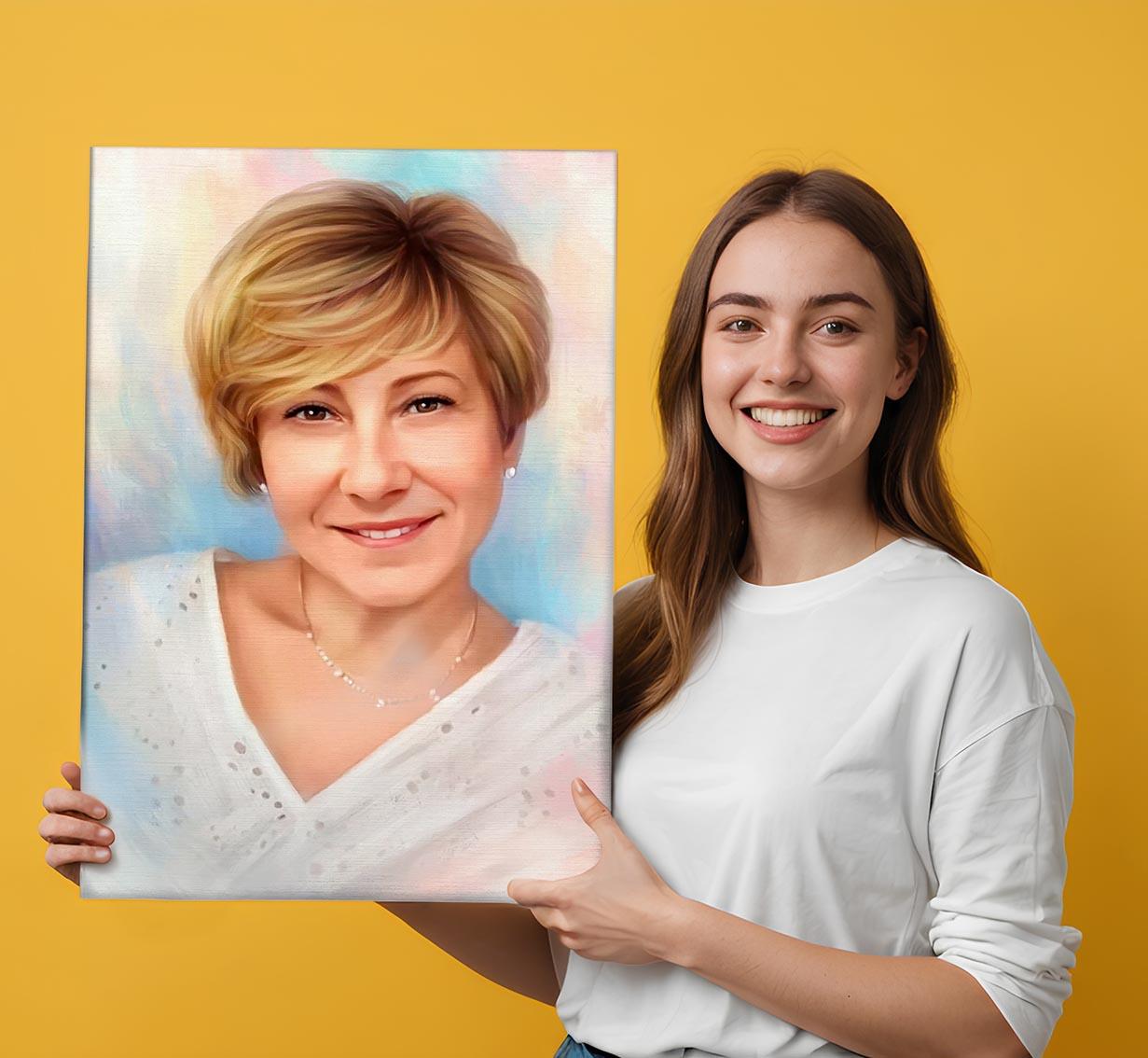 Portret ze zdjęcia Portret ze zdjęcia