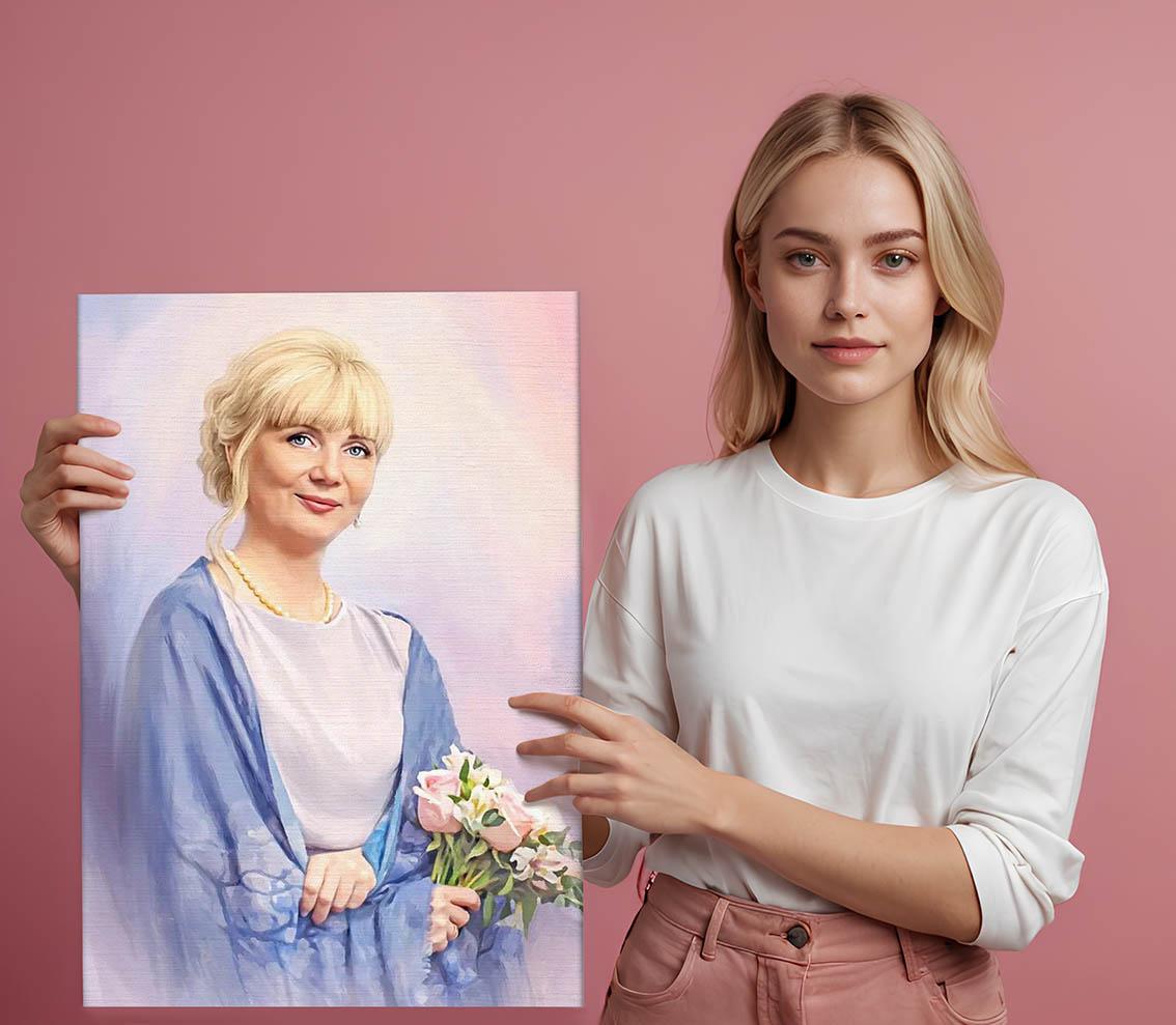 Portret ze zdjęcia Portret ze zdjęcia
